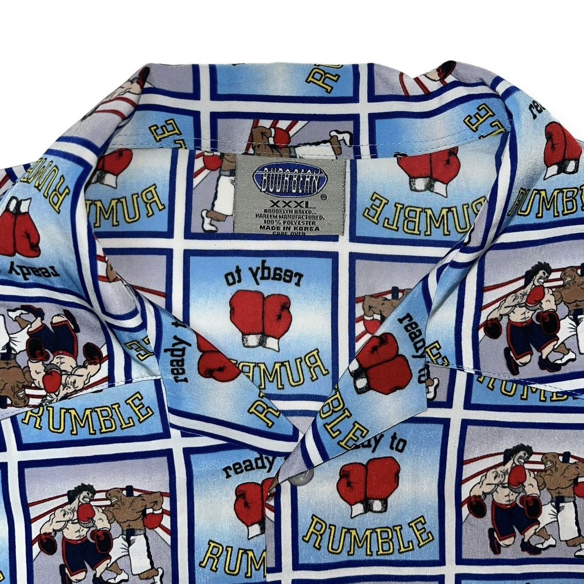 Vintage Vintage Mike Tyson Sylvester Stalone Button Up Shirt Size US XXL / EU 58 / 5 - 2 Thumbnail