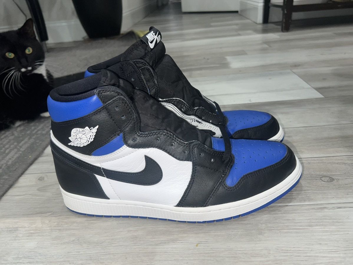 Nike Jordan 1 Retro High (Royal toe) Size US 13 / EU 46 - 4 Thumbnail