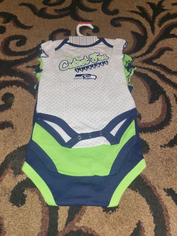 Other NFL Baby Seattle Seahawks 3 Piece Set girl Size ONE SIZE - 2 Thumbnail