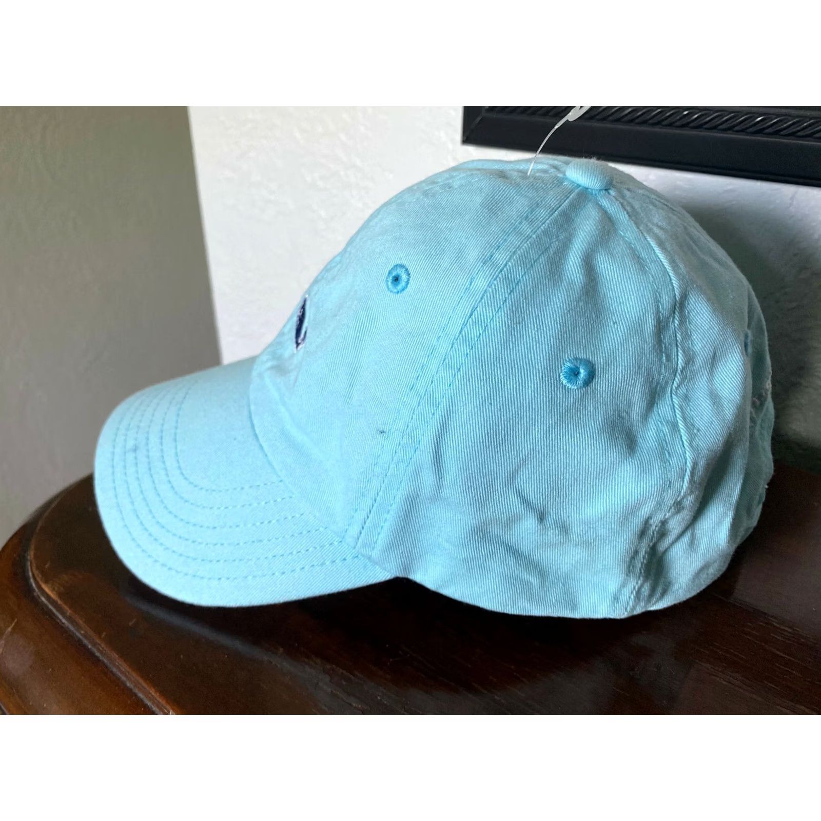 Vineyard Vines Vineyard Vines Baseball Cap Blue Teal Whale Strapback Adult Casual Size ONE SIZE - 2 Thumbnail