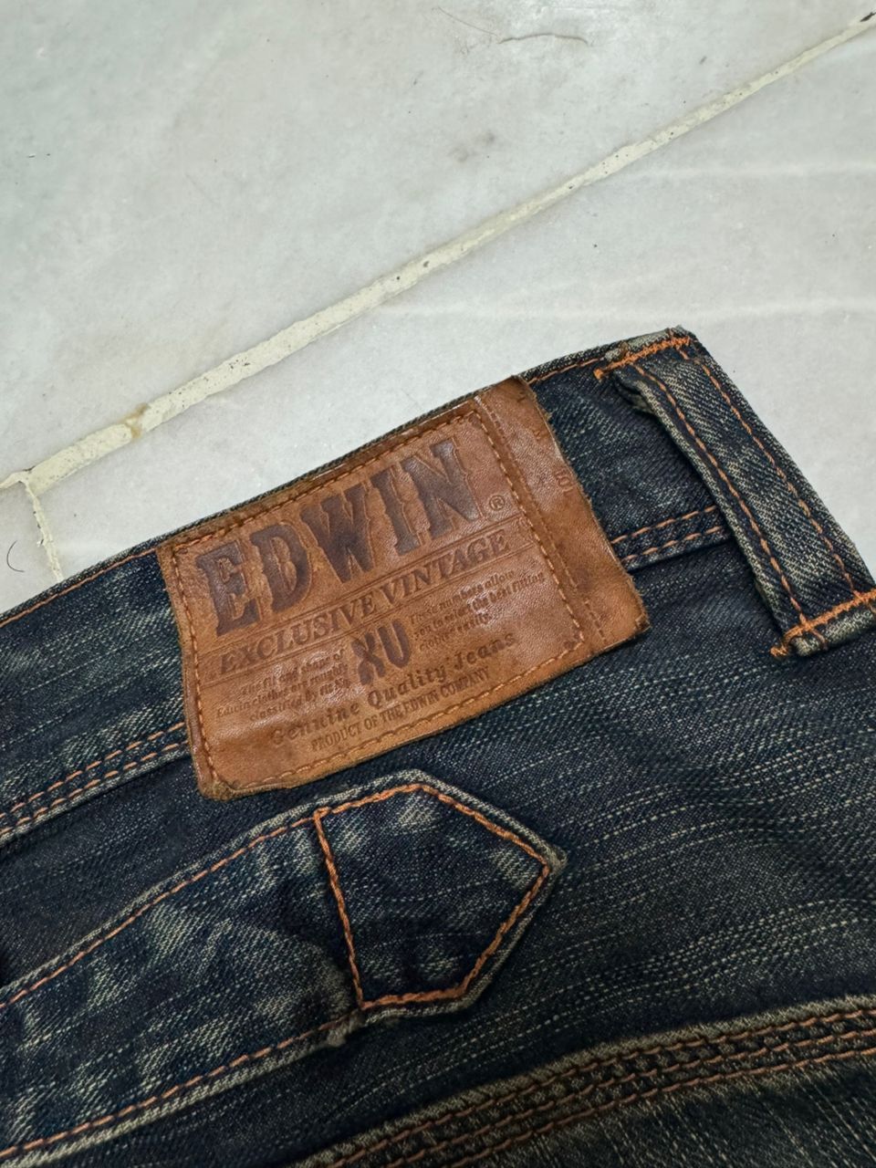 Edwin 💥Flare💥Vintage Edwin Buckle Back Sick Rusty Mudwash Distress Size US 31 - 19 Thumbnail