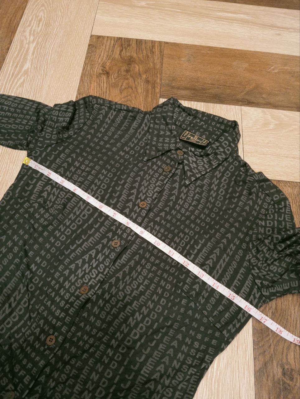 Fendi VINTAGE FENDI MONOGRAM SHIRT - SIZE 40 Size S / US 4 / IT 40 - 9 Thumbnail