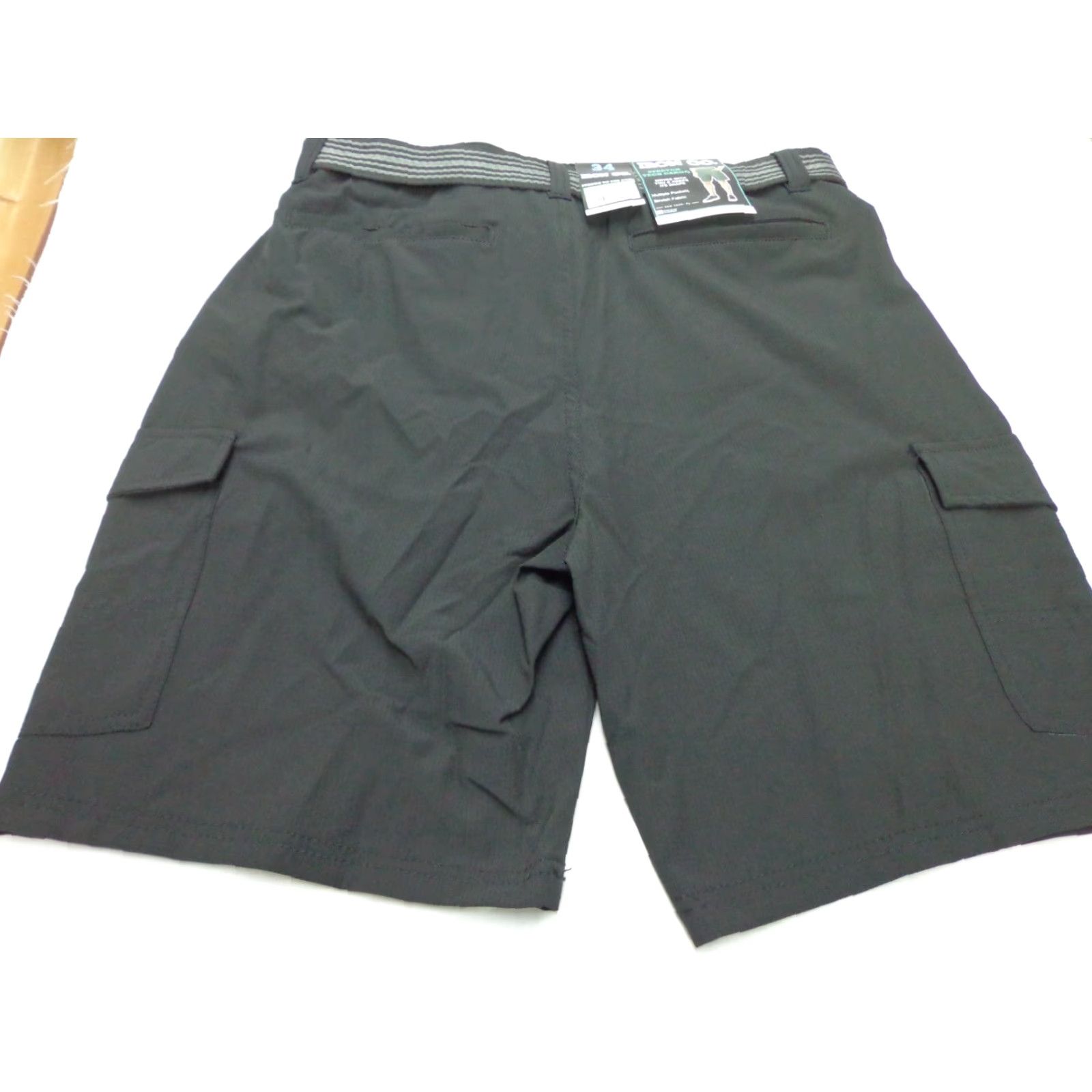 Vintage IRON CO. Warder Cargo Shorts Belted Black Size 34 NEW Men Regular Cotton? (but can't assume material) Size US 34 / EU 50 - 3 Thumbnail