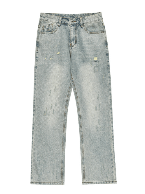 Japanese Brand × Jean American retro simple washed loose straight jeans Size US 32 / EU 48 - 5 Thumbnail
