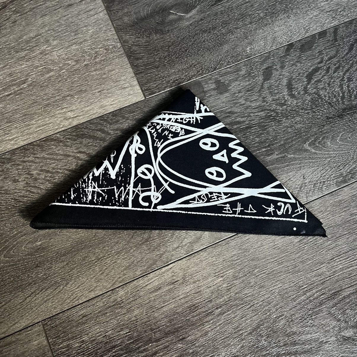 Asspizza New Asspizza 730 Exclusive Bandana Black White Stars Size ONE SIZE - 3 Thumbnail