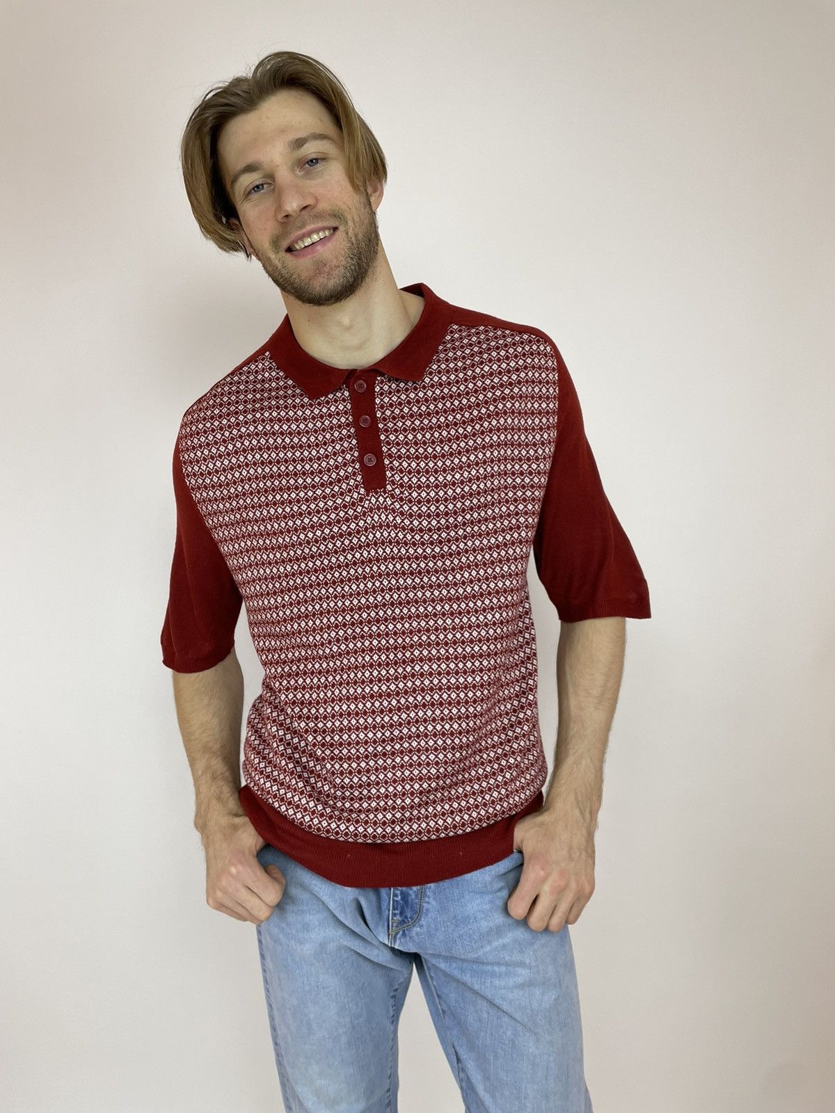 Pierre Cardin Pierre Cardin Paris Knit polo shirt Mens size 2XL Size US XXL / EU 58 / 5 - 2 Thumbnail