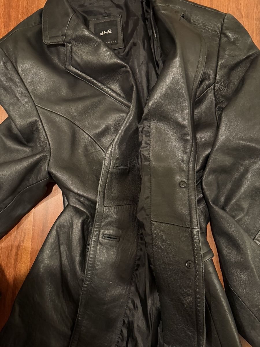 Vintage JCL Black Leather Blazer Size XL / US 12-14 / IT 48-50 - 6 Thumbnail