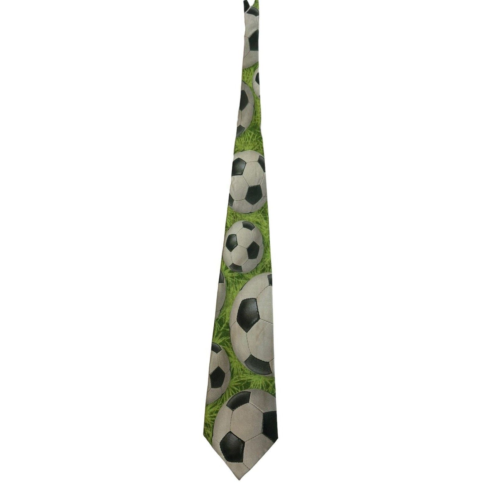 Other Eagle Neckwear Soccer Balls Grass Sports Novelty Necktie Size ONE SIZE - 3 Thumbnail