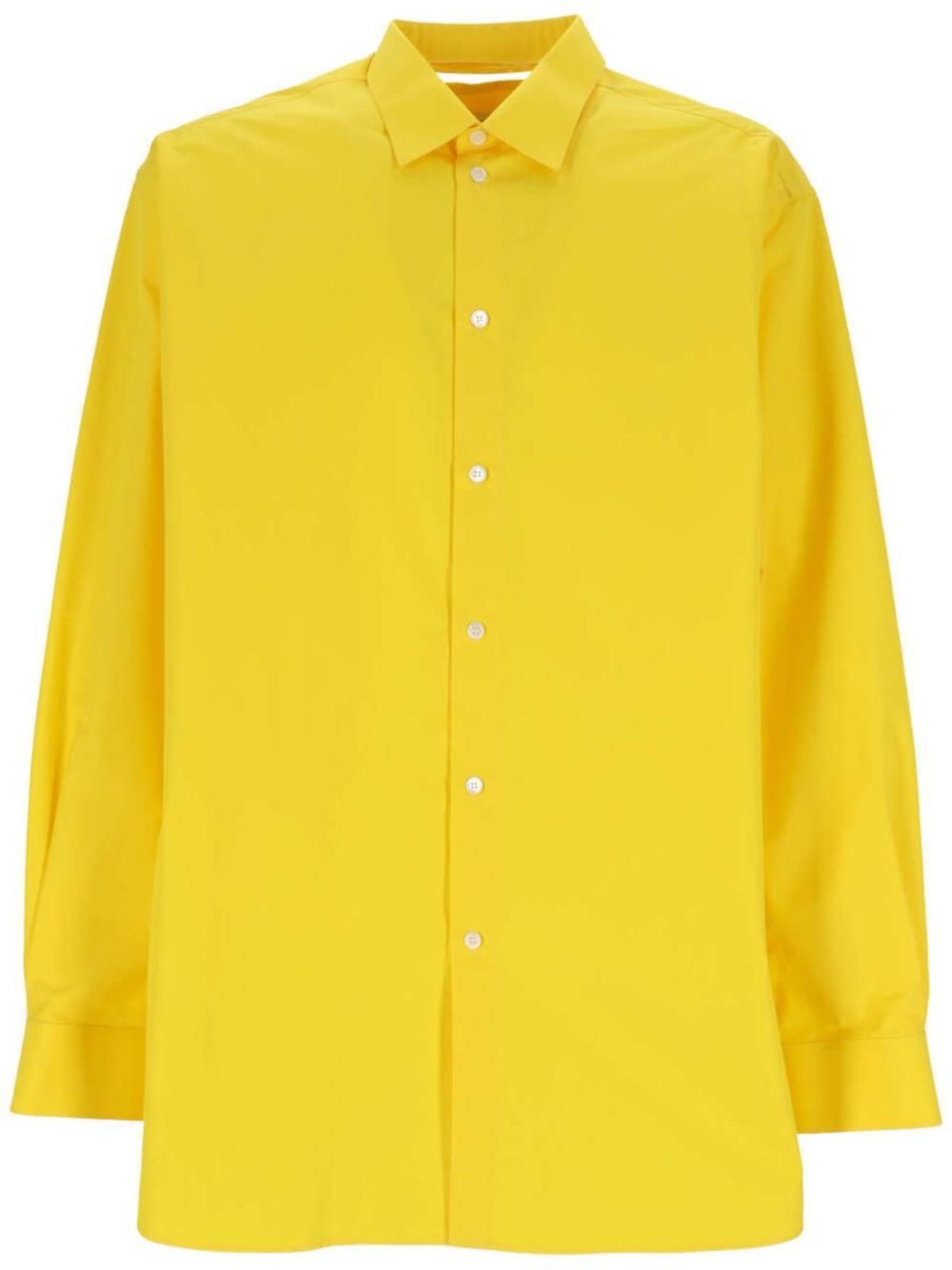 Marni o1y0225 Solid Color Shirt in Yellow Size US M / EU 48-50 / 2 - 1 Thumbnail