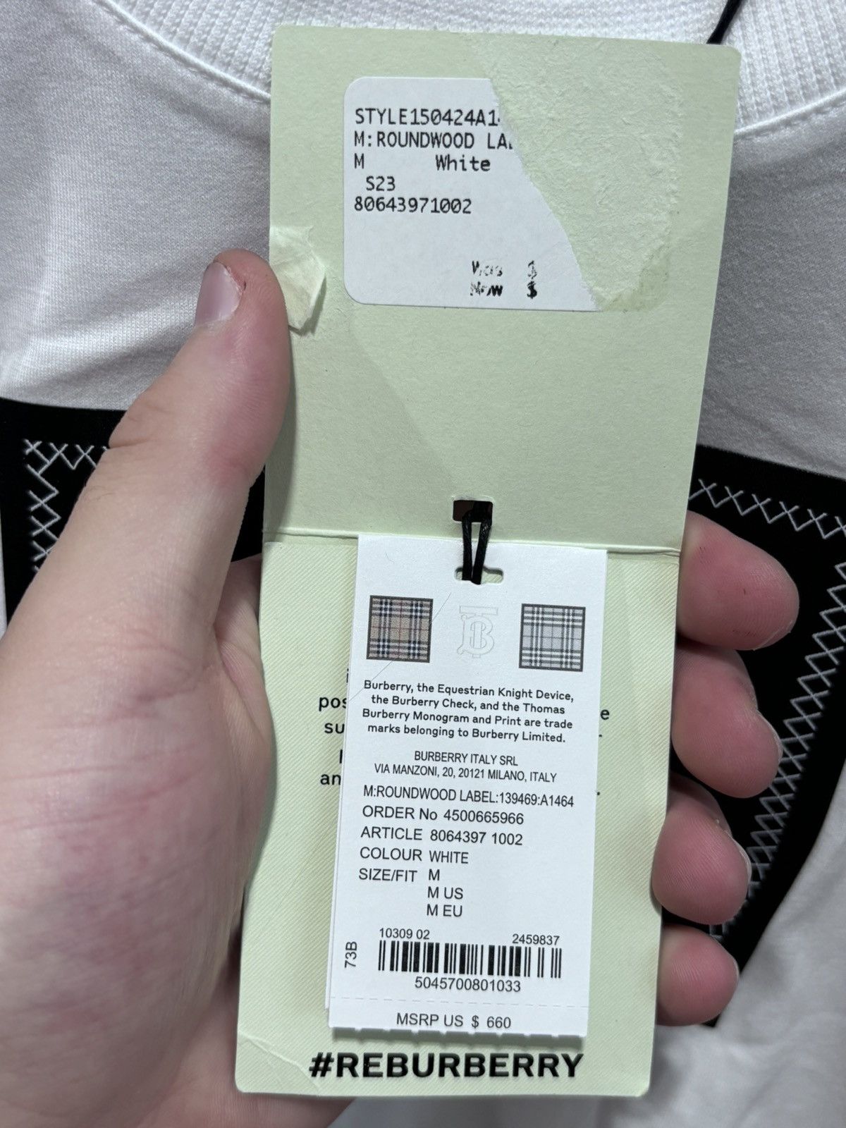 Burberry Burberry London, England White Tee Size US M / EU 48-50 / 2 - 6 Thumbnail