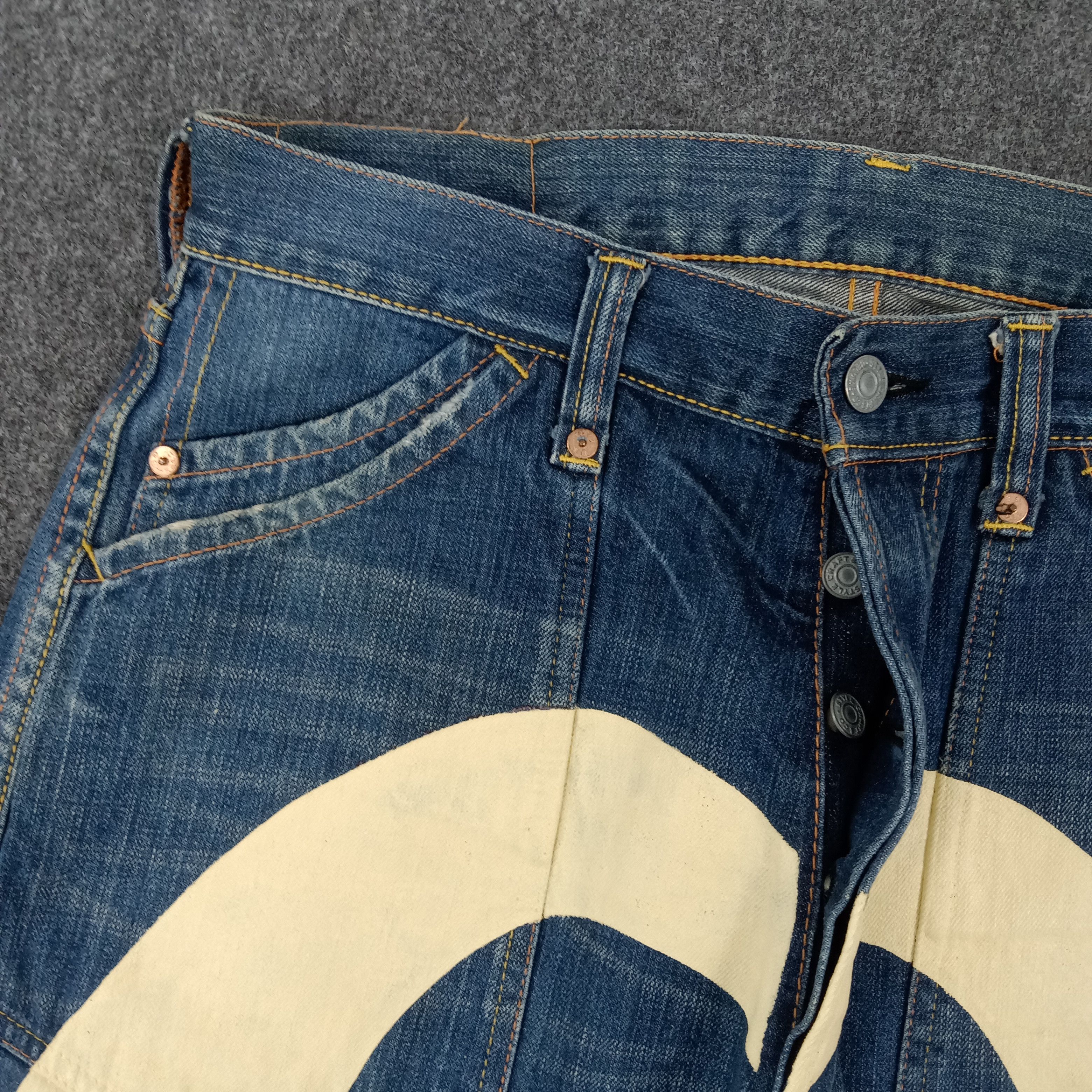 Evisu × Japanese Brand × Vintage Evisu Japanese Brand Daicock Custom Art Denim Jeans Size US 31 - 3 Thumbnail