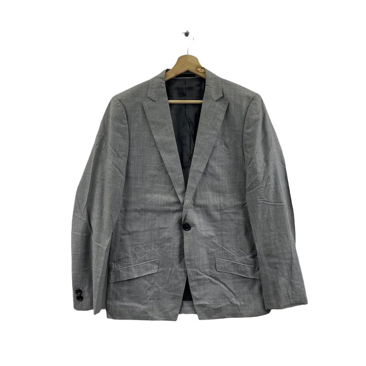 Boycott Vtg BOYCOTT JAPAN Designer 1 Button Grey Blazer Sport Coat Size M / US 6-8 / IT 42-44 - 1 Thumbnail