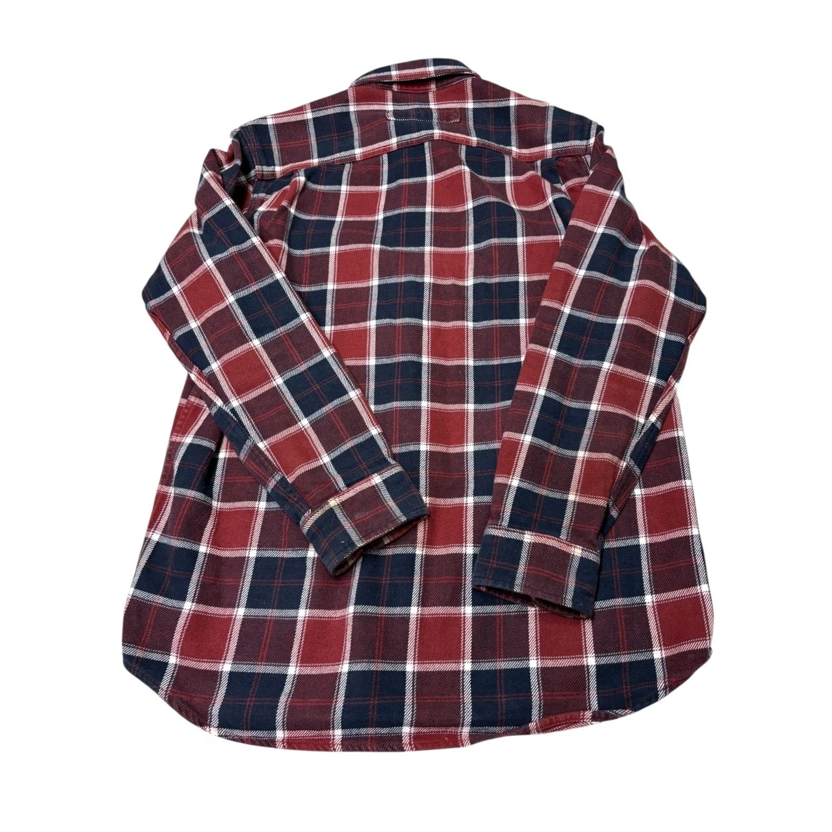 Duluth Trading Company Duluth Trading Co Flannel Shirt Men L Long Sleeve Plaid Red Navy Button-Up Chest 44 in Casual Workwear Size US L / EU 52-54 / 3 - 5 Thumbnail