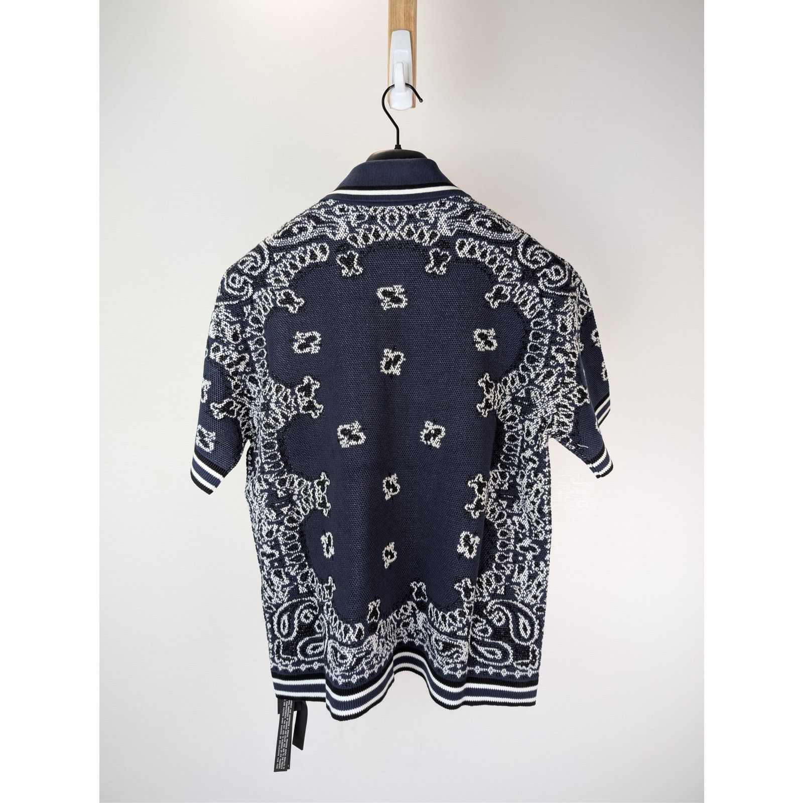 Amiri o1rshd1 Bandana Polo Shirt in Blue Size US S / EU 44-46 / 1 - 16 Thumbnail