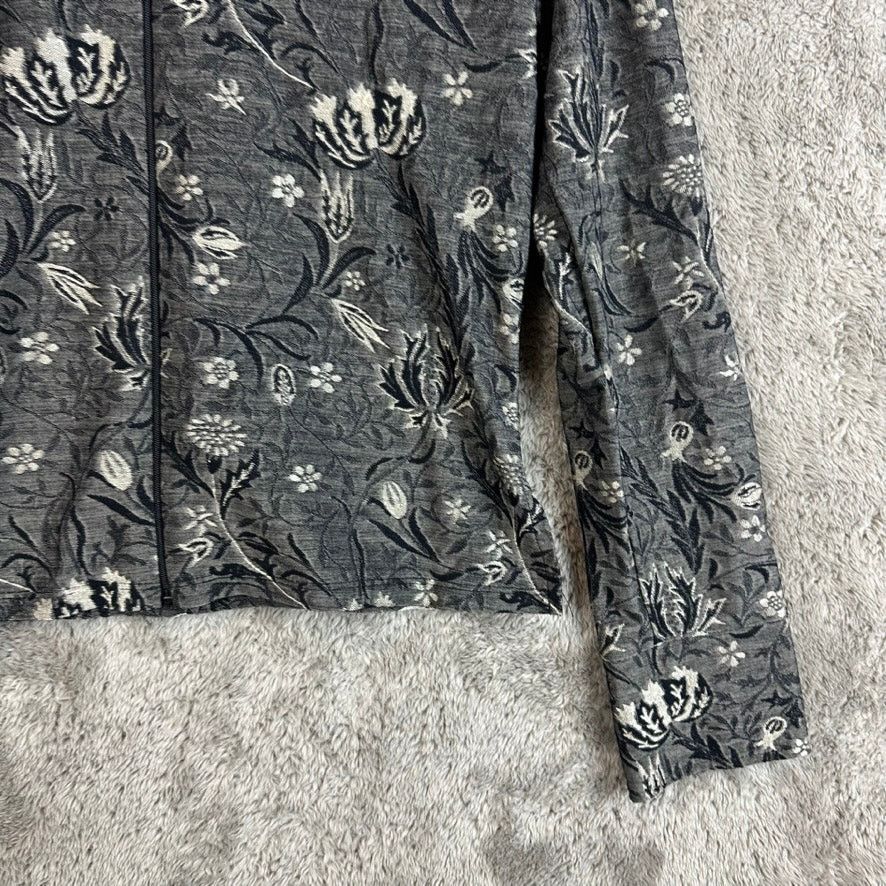 Other Hanky Panky Gray Floral Jacket Full Zip Long Sleeve Top M Size M / US 6-8 / IT 42-44 - 4 Thumbnail