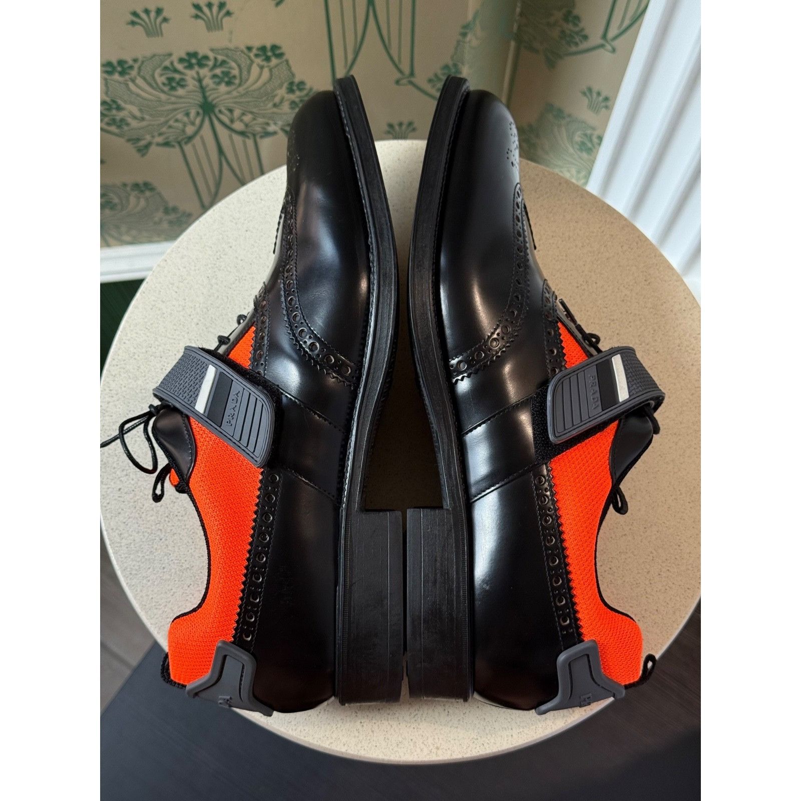 Prada Prada Runway Hybrid Leather Derby Wingtip Oxfords Sneakers Size US 10.5 / EU 43-44 - 19 Thumbnail
