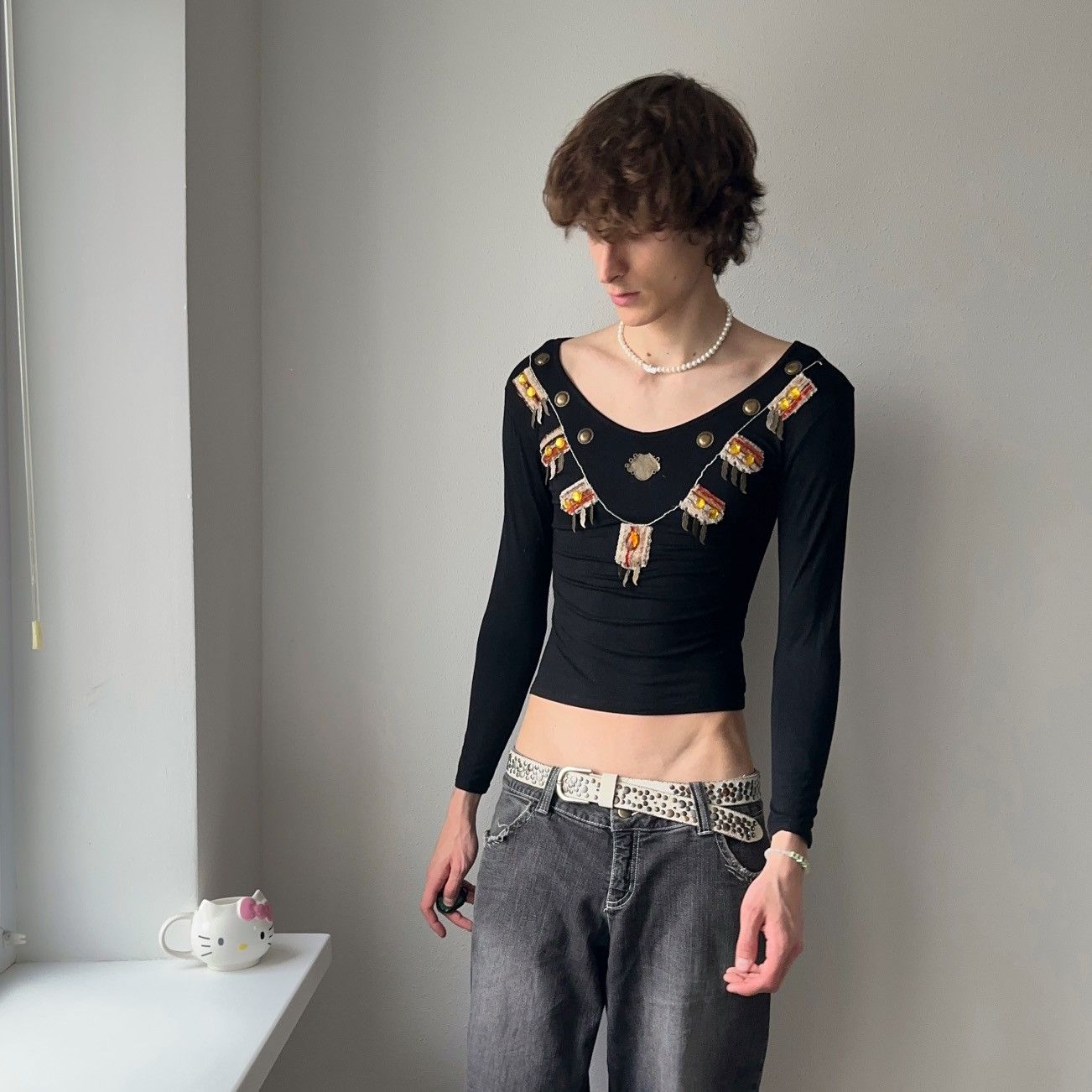 Hysteric Glamour × Undercover 00s Hysteric Glamour Style Long Sleeve T Shirt LGB GOA Size M / US 6-8 / IT 42-44 - 3 Thumbnail