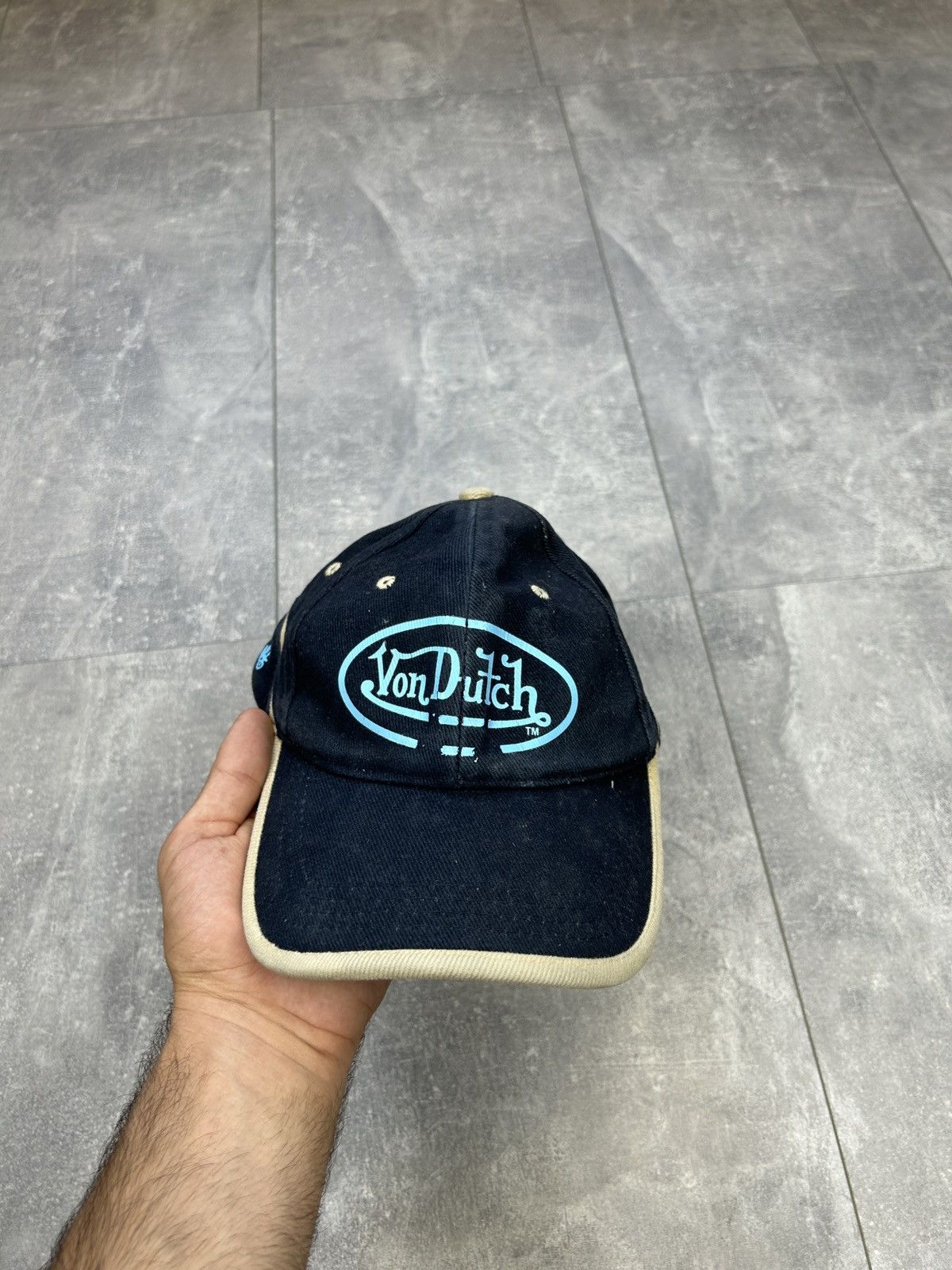 Vintage × Von Dutch Mens Vintage Von Dutch Cap navy hats y2k streetwear rare Size ONE SIZE - 1 Thumbnail