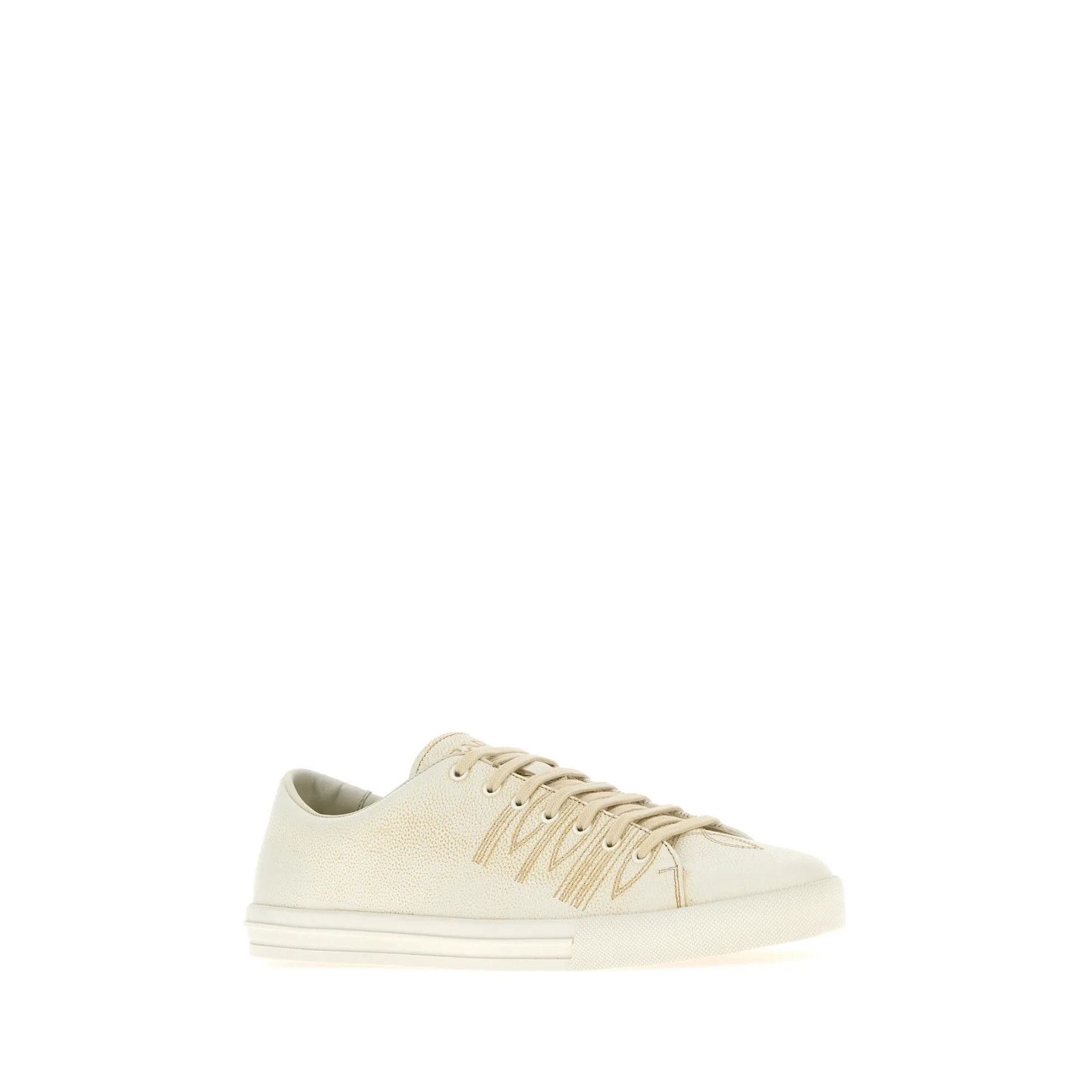 Prada PRADA Ivory Leather Sneakers New And Authentic (Men's size: Size US 11 / EU 44 - 2 Thumbnail