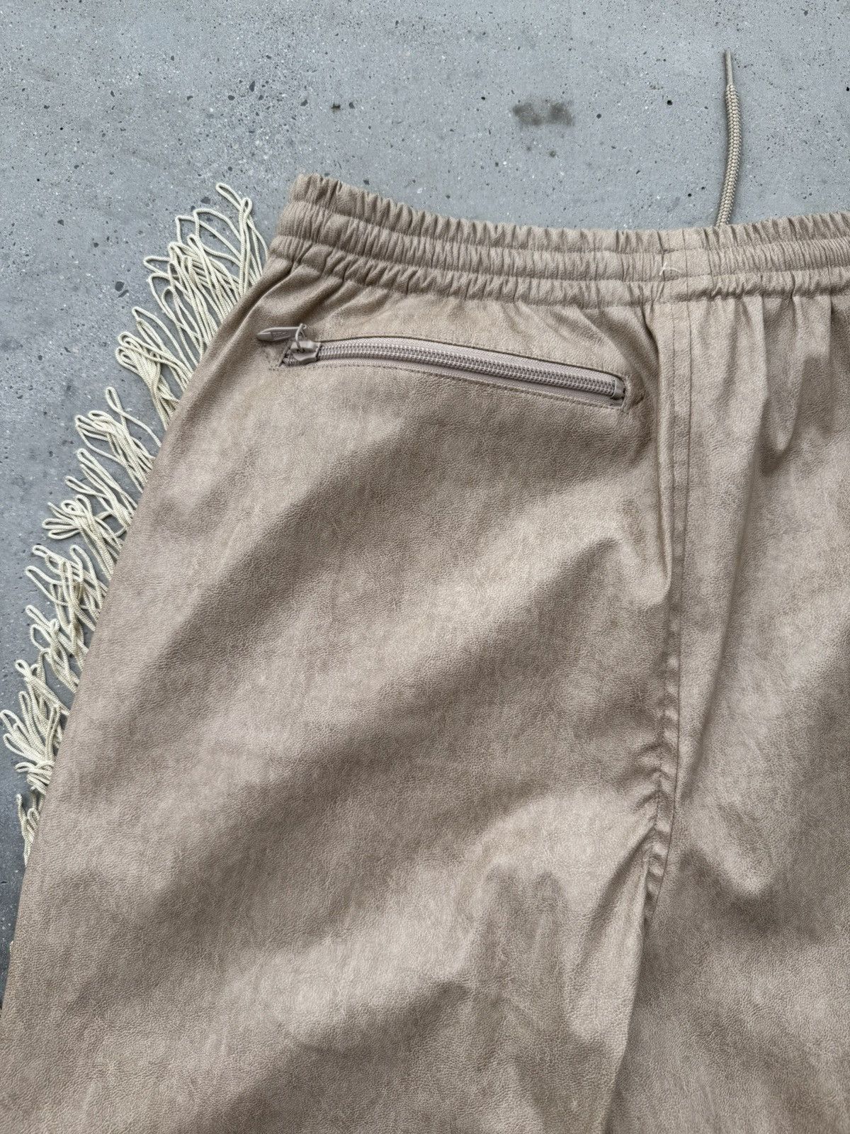 Japanese Brand × Needles 🦋Needles Cowboy Style Eco Leather Pants Size US 32 / EU 48 - 6 Thumbnail