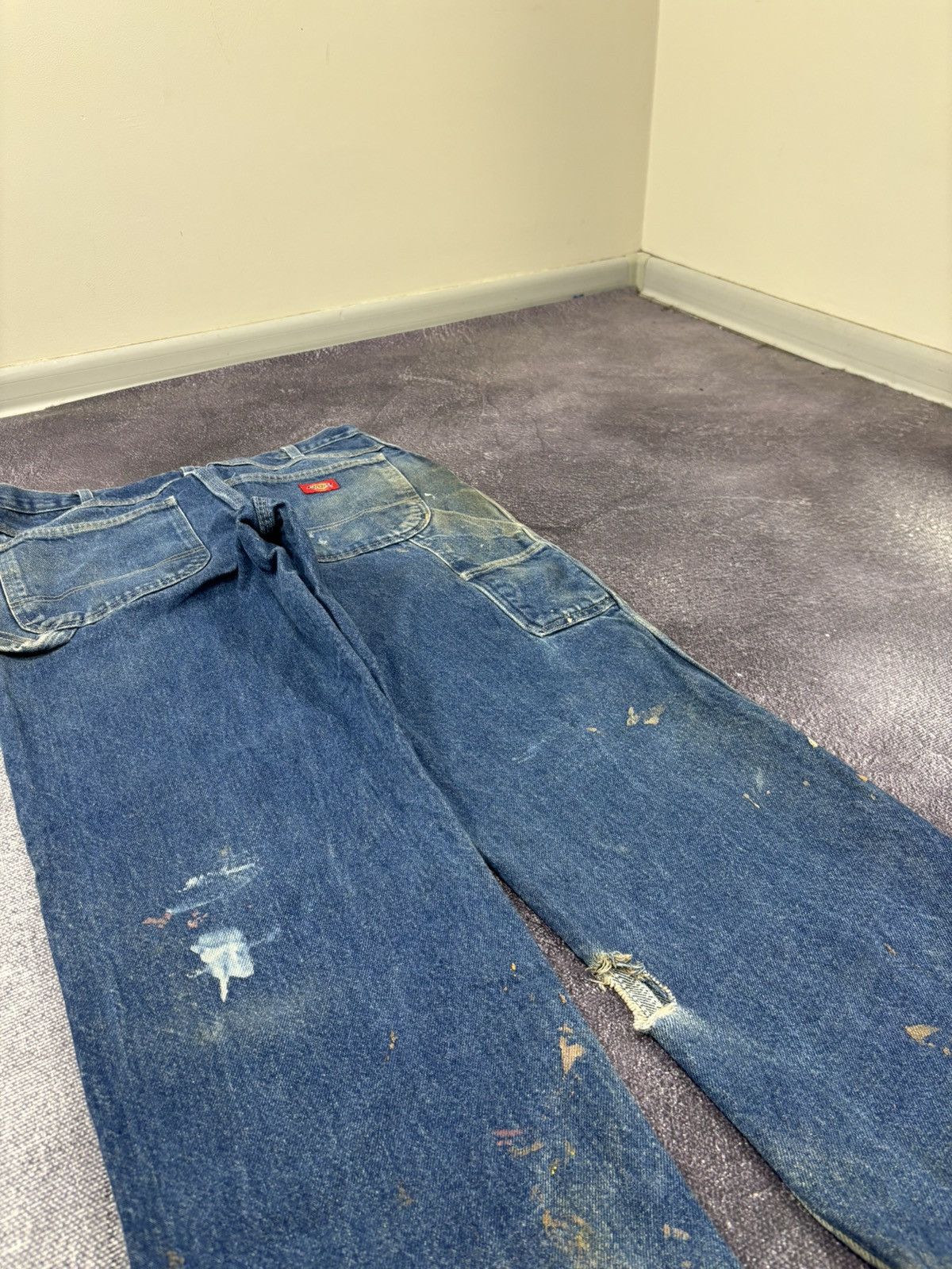 Dickies Vintage Dickies Distressed Denim Dad Hype Work Baggy Jeans Size US 32 / EU 48 - 6 Thumbnail