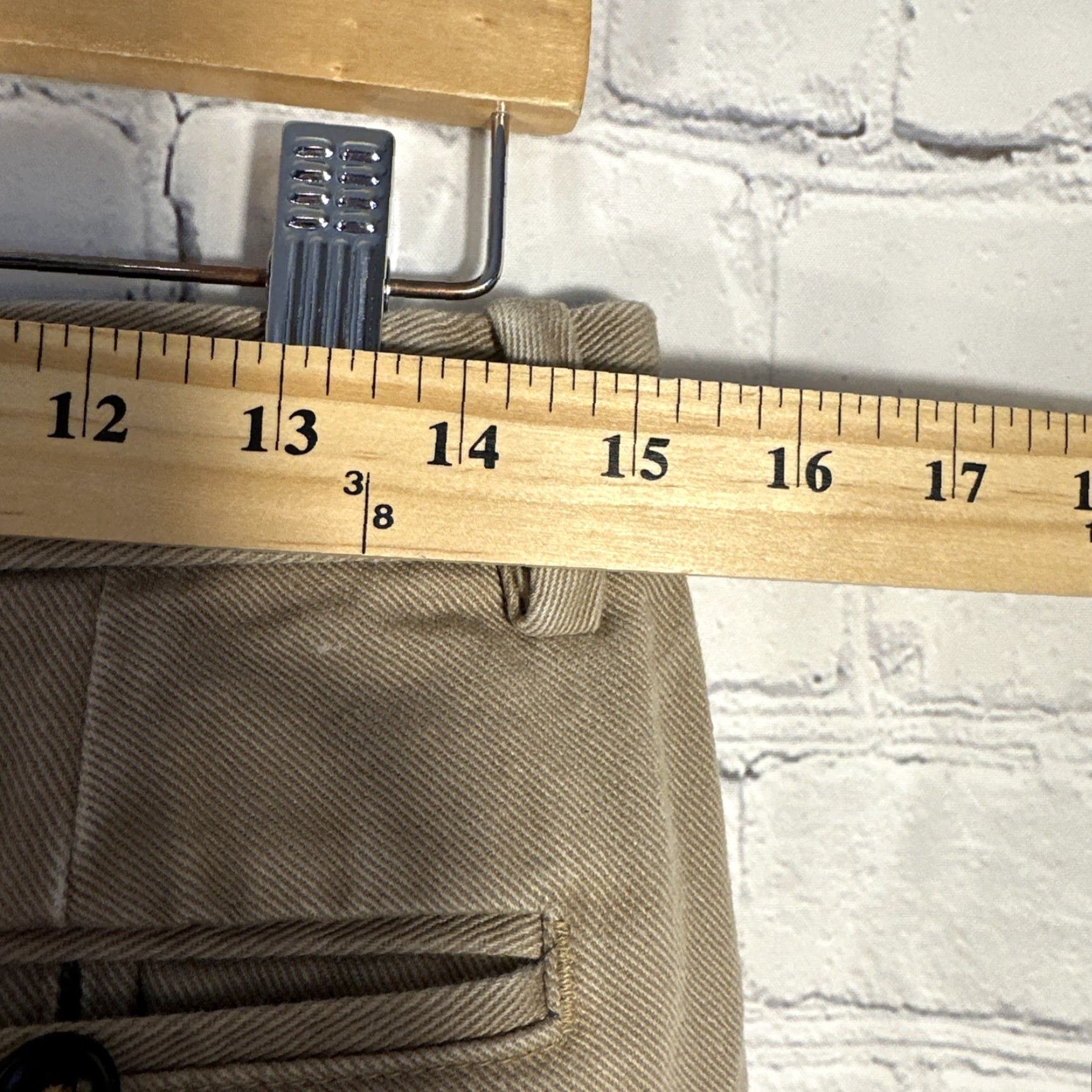 Gustin Gustin Slim Chino Pants Mens 31 x 31 Brown Button Fly Twill 5-Pocket Straight Leg Casual Business Travel Shirt Blues? Size US 31 - 5 Thumbnail