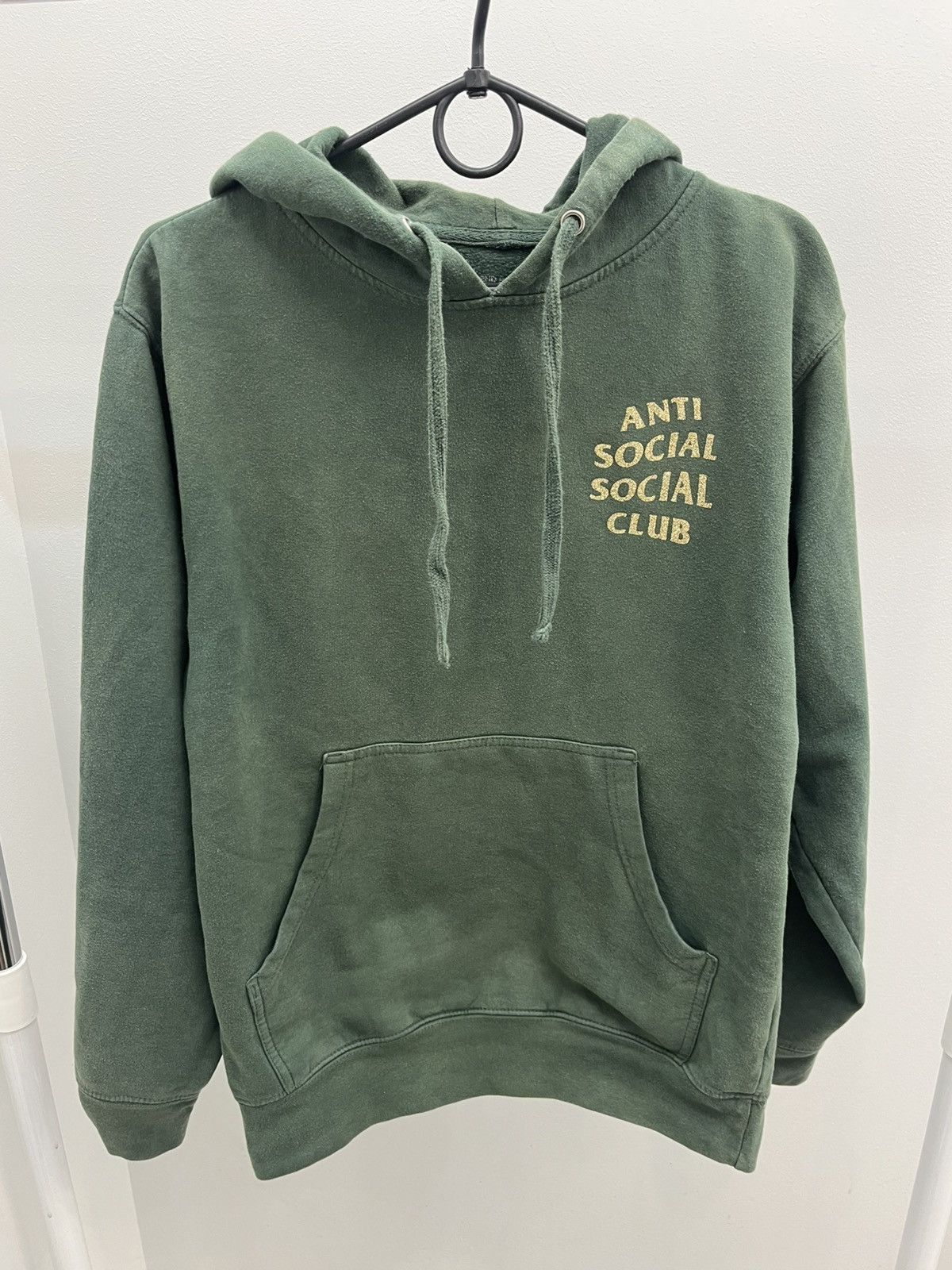 Anti Social Social Club Anti Social Social Club Gold Glitter Logo Cotton Hoodie Size US S / EU 44-46 / 1 - 1 Thumbnail