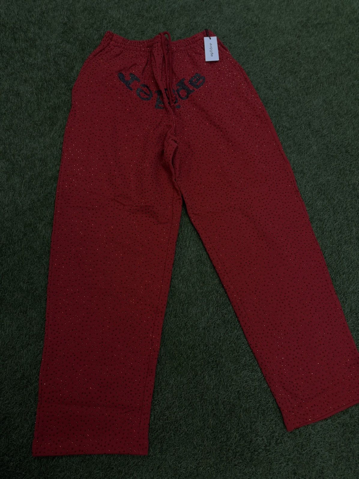 Sp5der Sp5der Worldwide VVS Stone Crystal Sweatpants M (NEW) Size US 31 - 1 Thumbnail
