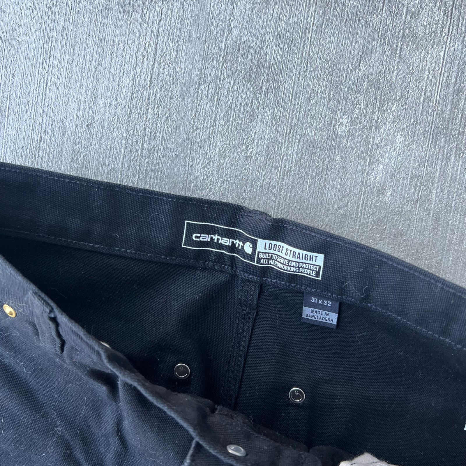 Carhartt × Vintage Carhartt black double knee work wear carpenter pants Size US 29 - 5 Thumbnail
