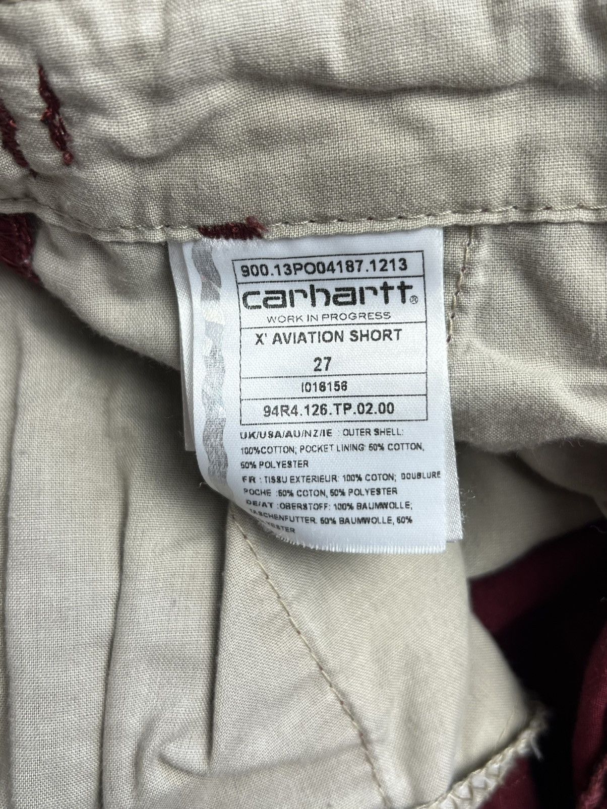 Carhartt Carhartt WIP Aviation Short Size US 27 - 7 Thumbnail