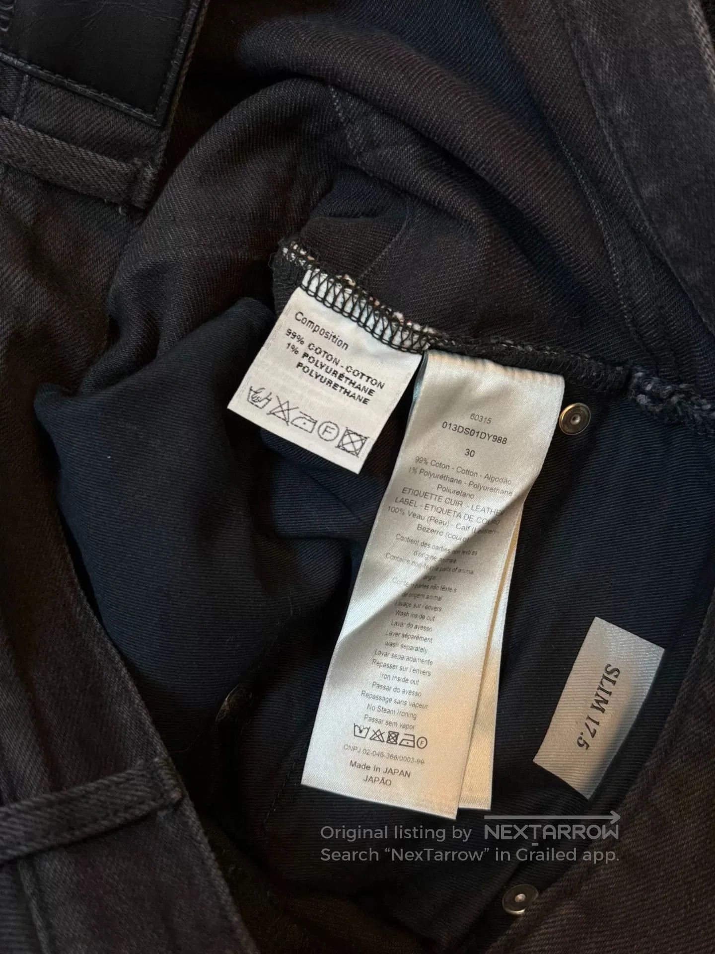 Stussy Christian Dior x Shawn Stussy Dark Gray Jeans. Size US 30 / EU 46 - 5 Thumbnail