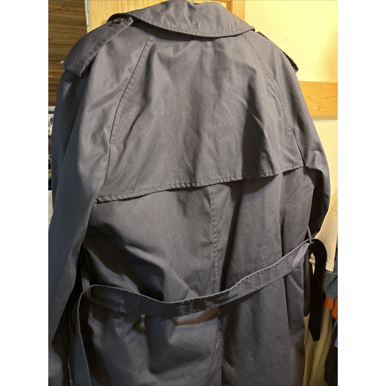 Other US Military Vintage Men’s 42R Navy 8 Button LS Trenchcoat Size US XXL / EU 58 / 5 - 10 Thumbnail