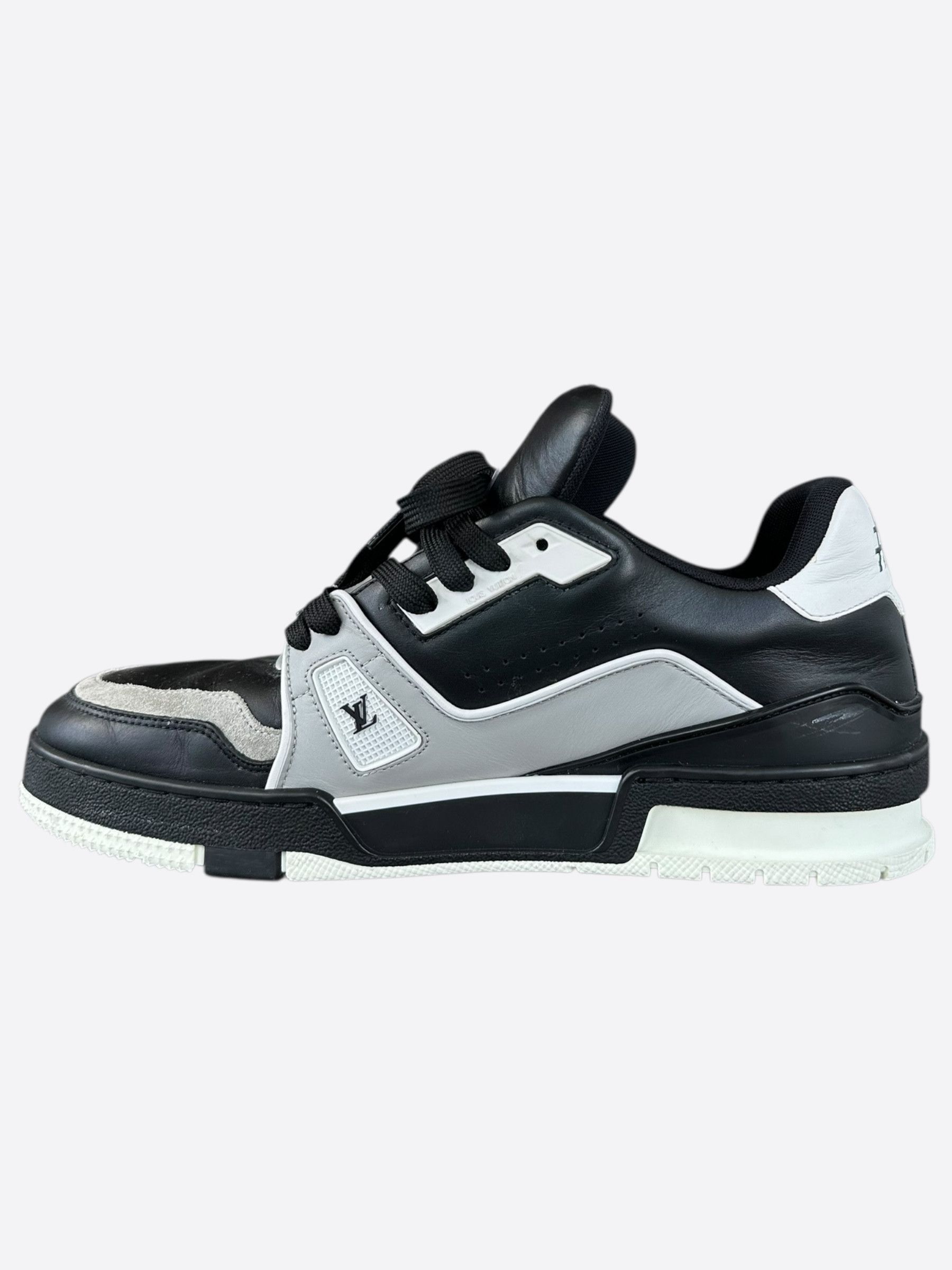 Louis Vuitton Louis Vuitton Black & Grey Trainers Size US 8 / EU 41 - 6 Thumbnail