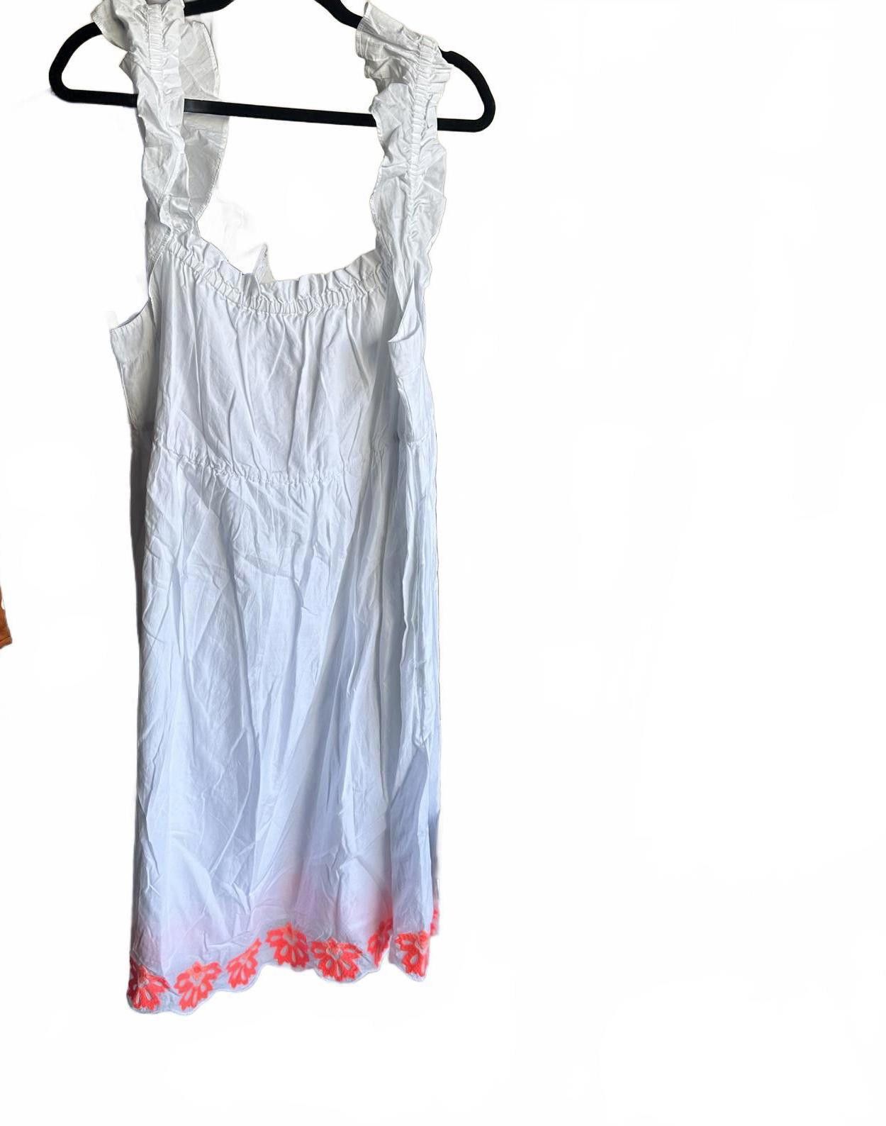 J.Crew J.Crew Women's White Ruffled Sundress Size 16 Size XXL / US 16-18 / IT 52-54 - 1 Thumbnail