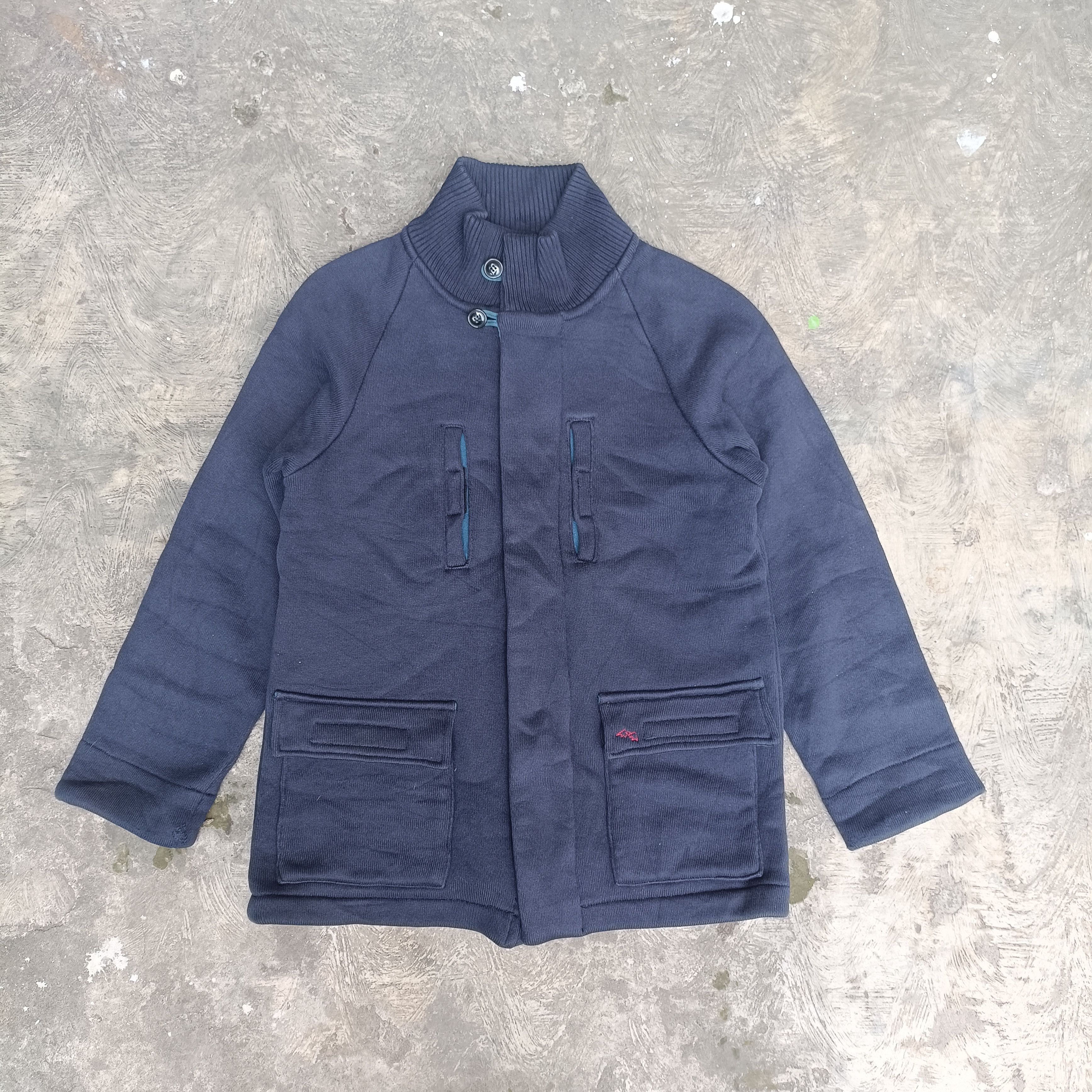 Japanese Brand blue blue Denim Indigo Wool Zip Jacket Size US M / EU 48-50 / 2 - 1 Thumbnail