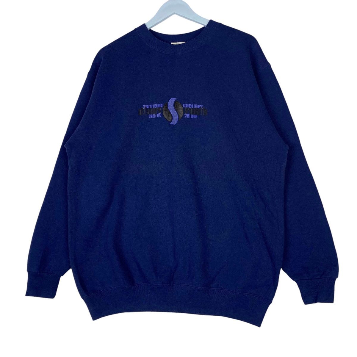 Vintage Vintage Offshore Printed Logo Crewneck Sweatshirt Blue Size US L / EU 52-54 / 3 - 2 Thumbnail