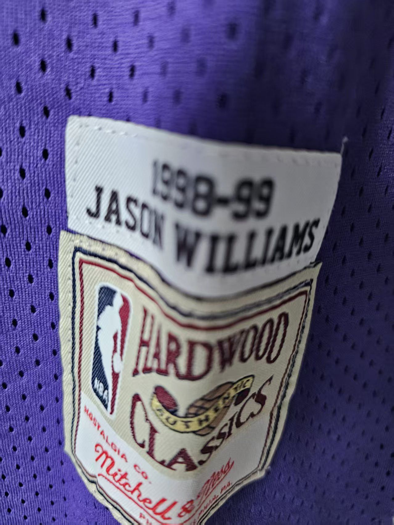 NBA Sacramento Kings #55 Jason Williams Jersey Purple Size US XL / EU 56 / 4 - 5 Thumbnail