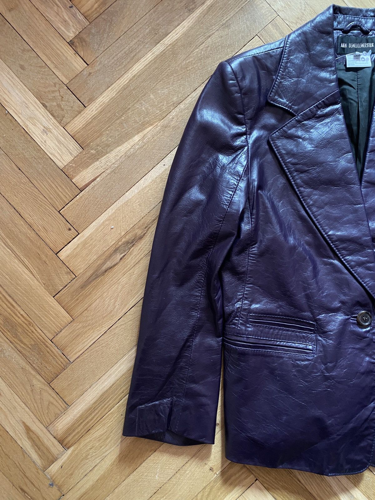 Ann Demeulemeester Archive SS01 Ann Demeulemeester Leather Distressed Blazer Size S / US 4 / IT 40 - 3 Thumbnail