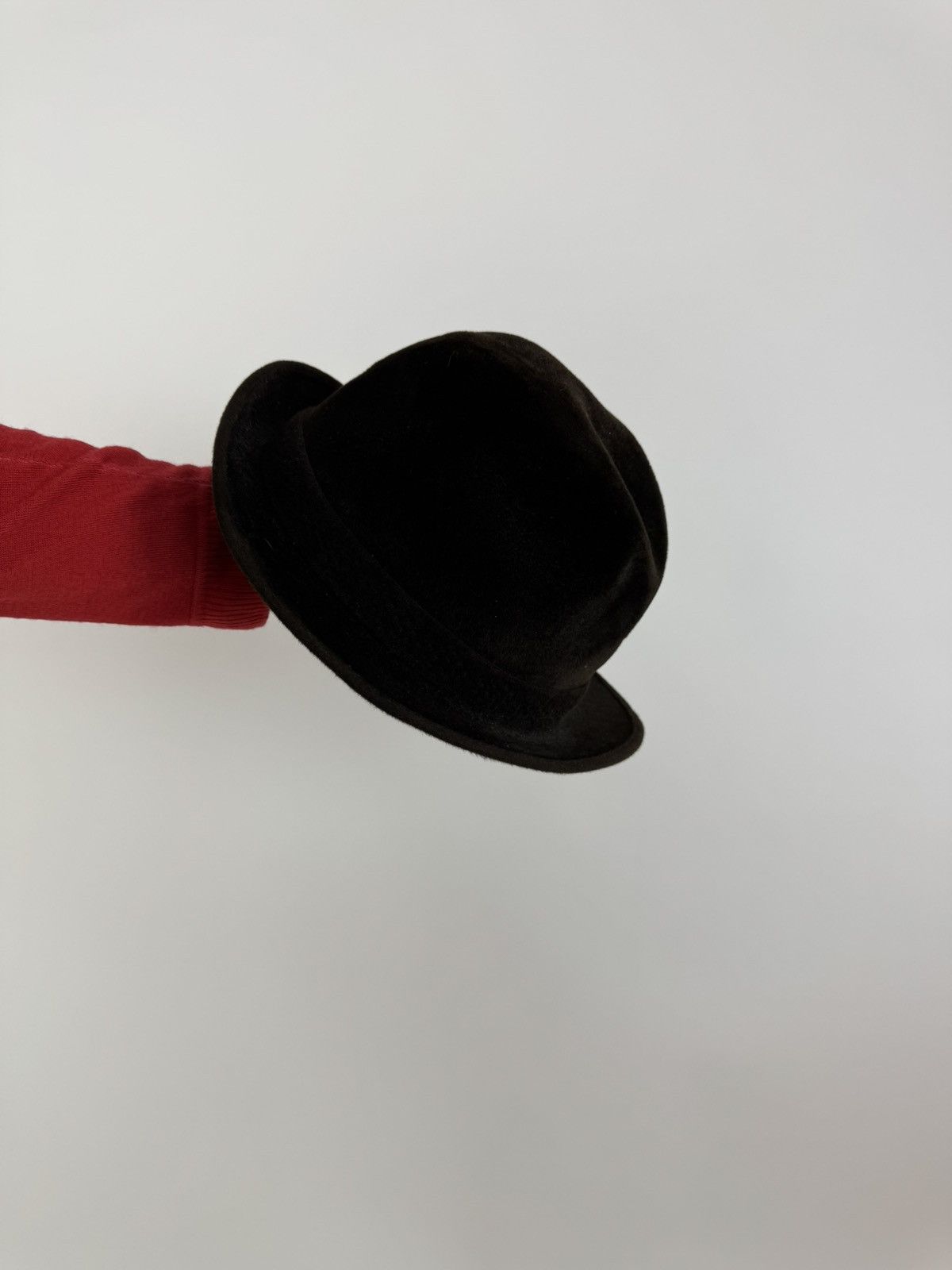 Designer × Vintage Mens brimmed hat WEGENER Velour Vintage Handmade Size 54-55 Size ONE SIZE - 10 Thumbnail