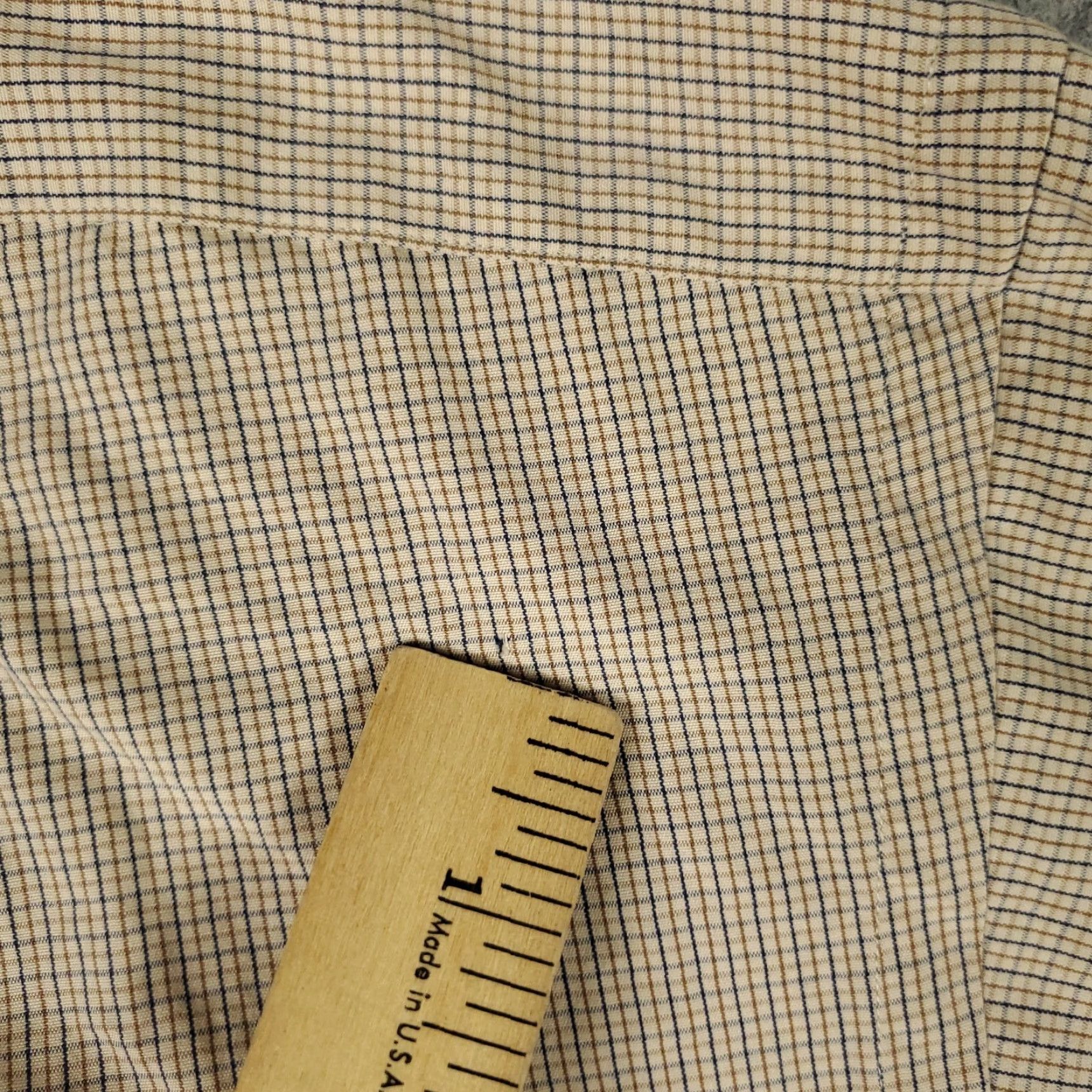 Ralph Lauren Ralph Lauren Check Button-Up Shirt Mens Large Beige Long Sleeve Casual Modern Preppy Size US L / EU 52-54 / 3 - 7 Thumbnail