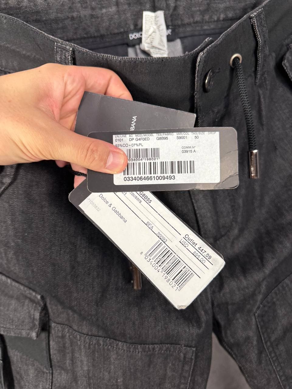 Dolce & Gabbana D&G Dolce&Gabbana luxury cargo jeans Size US 33 - 5 Thumbnail