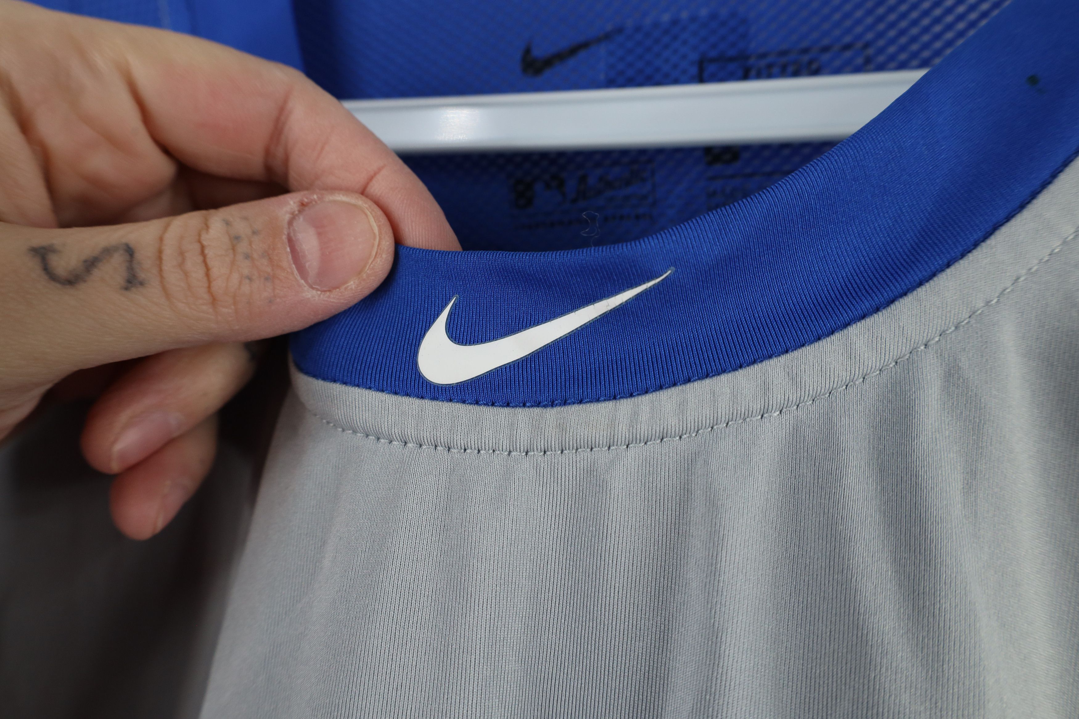 Nike × Vintage Nike Pro Scott Center Swoosh 3/4 Sleeve Raglan T-Shirt Size US XL / EU 56 / 4 - 4 Thumbnail