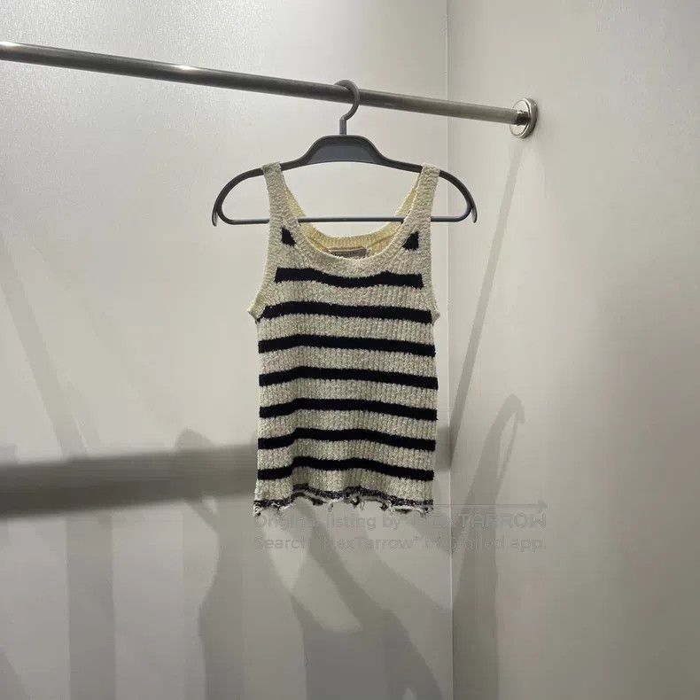 Dior Dior Striped navy knitted vest Size XS / US 0-2 / IT 36-38 - 1 Thumbnail