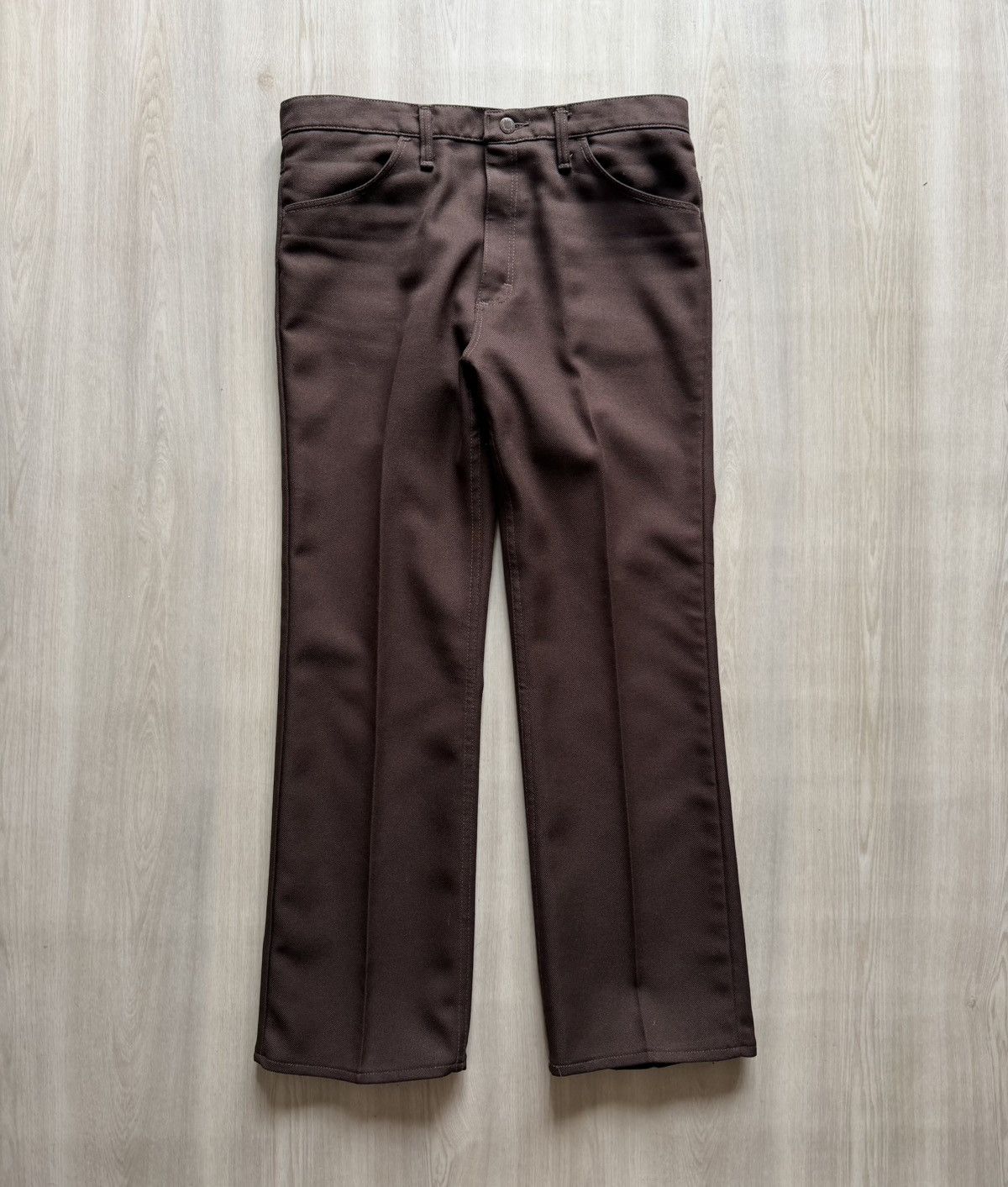 Wrangler Vintage Wrangler Western Brown Pleated Dress Slacks 38x30 Size US 38 / EU 54 - 3 Thumbnail