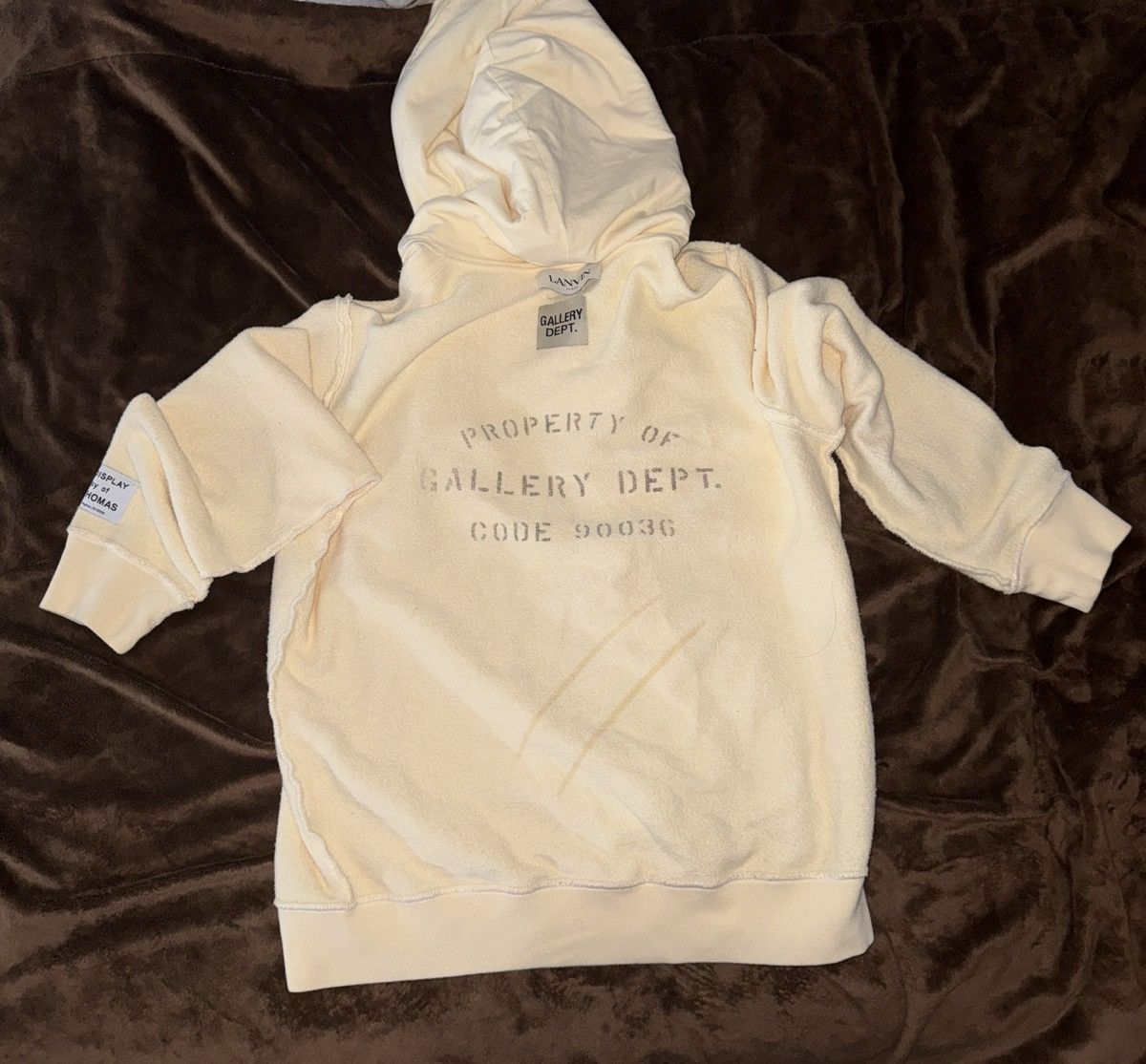 Gallery Dept. (𝐑𝐄𝐀𝐃 𝐃𝐄𝐒𝐂) Gallery Dept. x Lanvin Logo Hoodie Size US S / EU 44-46 / 1 - 2 Thumbnail