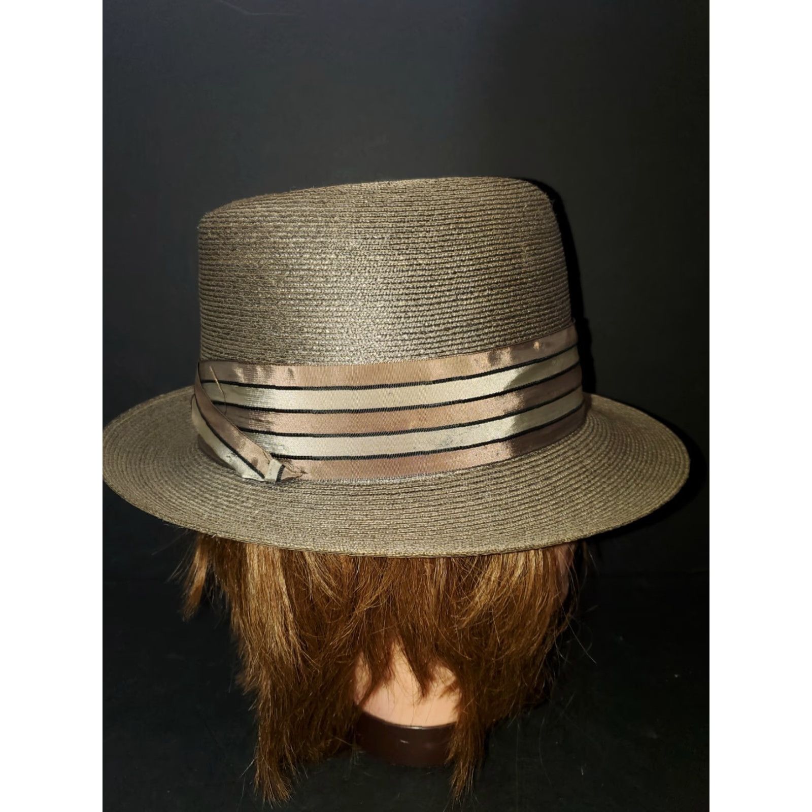 Stetson VINTAGE Stetson Medalist Panama Wide Brim Pinched Crown Hat - Size 7 - Brown Mens Hat Panama 80s Wide Brim Stetson Medalist Vintage Men's Hat Size ONE SIZE - 3 Thumbnail