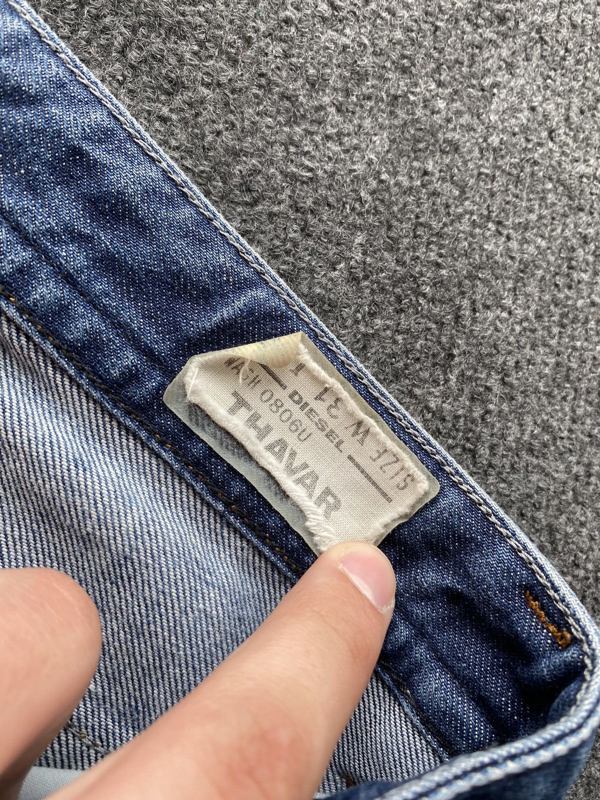 Diesel 🔥Opium Punk Diesel blue jeans thavar 31 mens Size US 31 - 5 Thumbnail