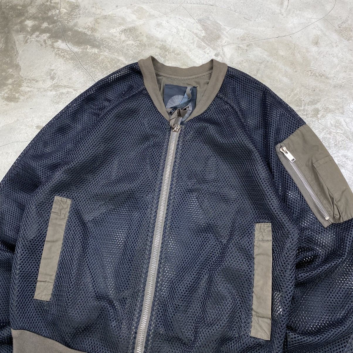 Silent By Damir Doma FW13 Fishnet Bomber Jacket Size US M / EU 48-50 / 2 - 2 Thumbnail