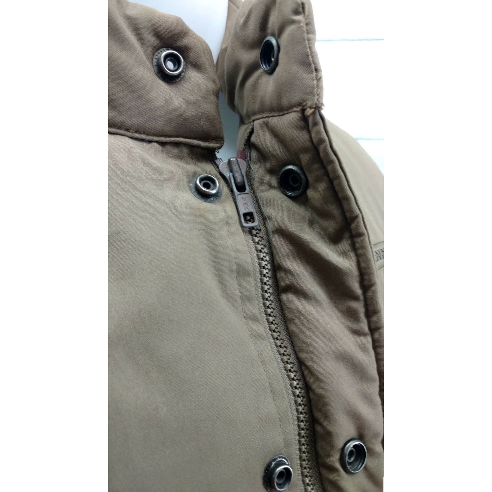 Schott Schott Men's Down Insulated Vest Tan Size Large Puffer Vest Goose Down, Regular, Snap Zip Closure, Front Pocket Marking Size US L / EU 52-54 / 3 - 5 Thumbnail