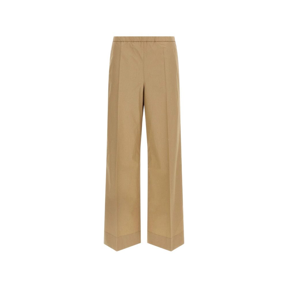 Moncler Moncler NEUTRALS Trousers - Straight Trousers Size 26" / US 2 / IT 38 - 1 Thumbnail